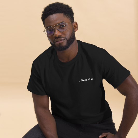T-Shirt "Bitcoin fixes this"