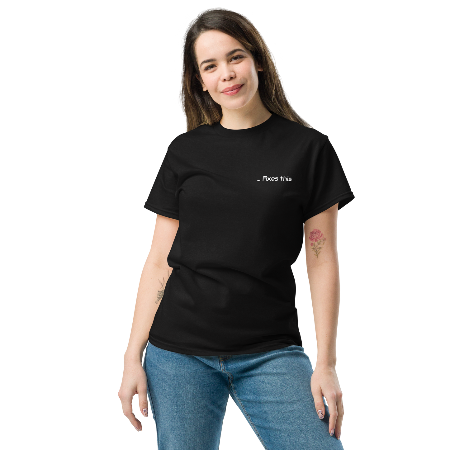 T-Shirt "Bitcoin fixes this"
