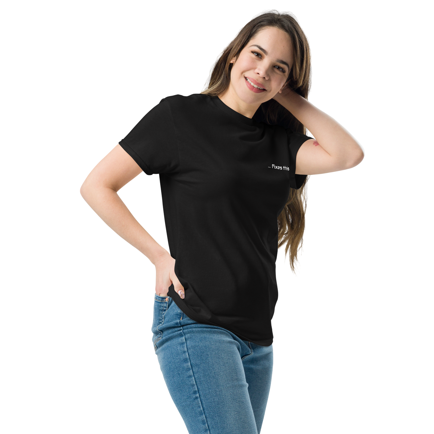 T-Shirt "Bitcoin fixes this"