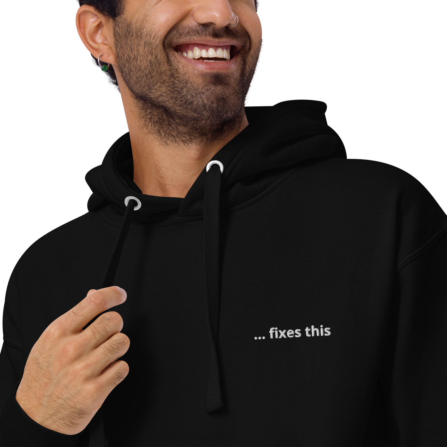 Premium Hoodie "Bitcoin fixes this"