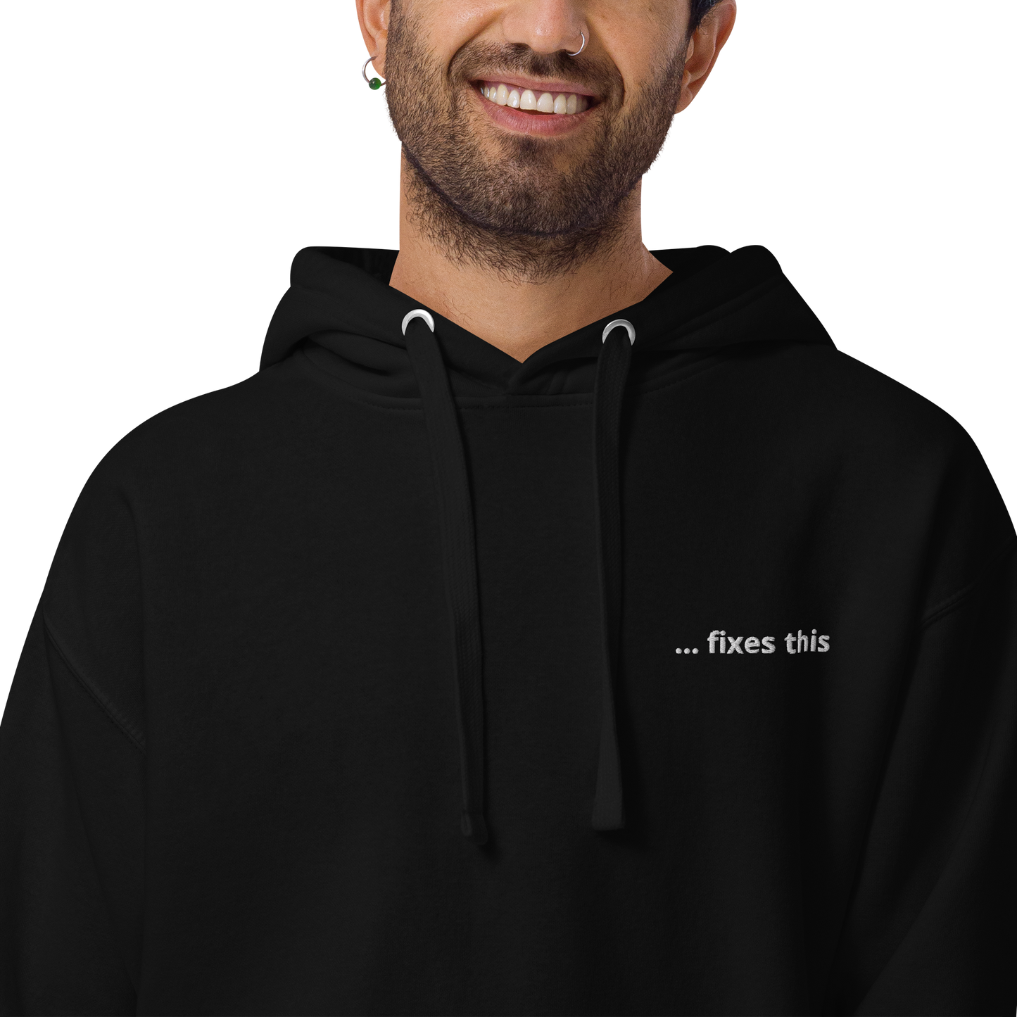 Premium Hoodie "Bitcoin fixes this"